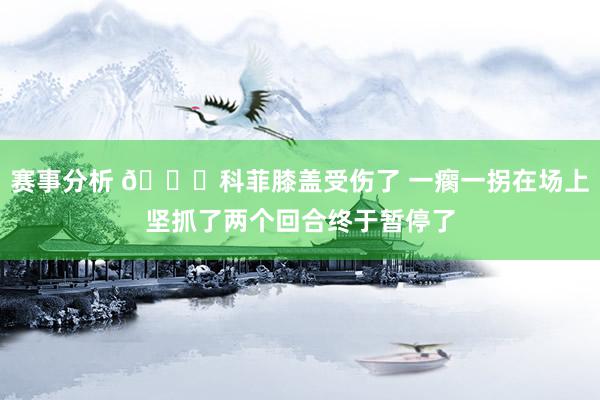 赛事分析 😐科菲膝盖受伤了 一瘸一拐在场上坚抓了两个回合终于暂停了