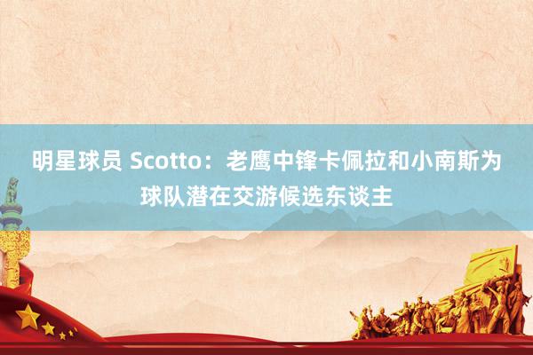 明星球员 Scotto：老鹰中锋卡佩拉和小南斯为球队潜在交游候选东谈主